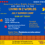 Sign up for the Living In 2 Worlds July Camp