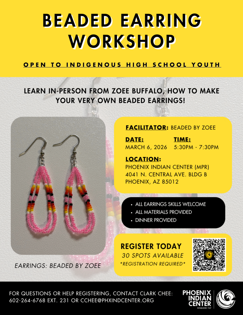 FLYER Beaded Earring Workshop 03.06.26